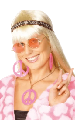 Smiffys All Decades /Era Costumes Feeling Groovy Hippie Accessory Set
