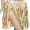 Smiffys Multi Coloured Hula Skirt 46cm