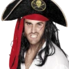 Smiffys Book Characters Pirate Hat With Red/Gold Trim