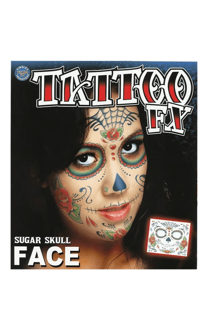 Tinsley Transfers Halloween Sugar Skull Face Accessory 3 Tinsley Transfers Halloween Sugar Skull Face Accessory