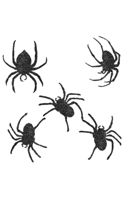 Amscan Halloween Glitter Spider Decorations