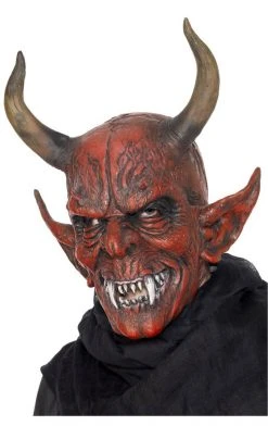 Smiffys Halloween Devil Demon Facepiece