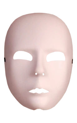 Smiffys White Full Face Facepiece All Accessories