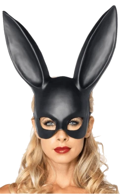 Leg Avenue Ariana Black Bunny Facepiece Animals