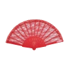 Bristol Novelty Red Lace Fan Accessory 1920's