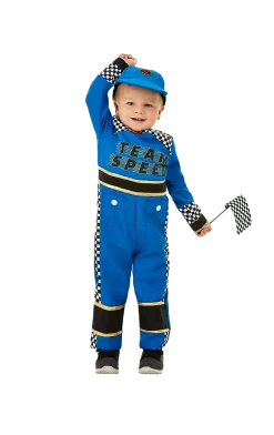 Smiffys Kids Race Car Driver Costume Sports