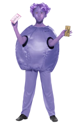 Smiffys Kids Violet Beauregarde Costume Book Characters