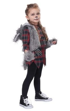 California Costumes Halloween Kids Wee-Wolf Girl Costume