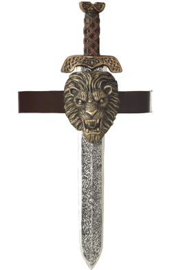 California Costumes Book Characters Gold Lion Sheath Roman Sword