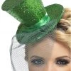 Smiffys Christmas Mini Top Hat Green Accessory 2 Smiffys Christmas Mini Top Hat Green Accessory