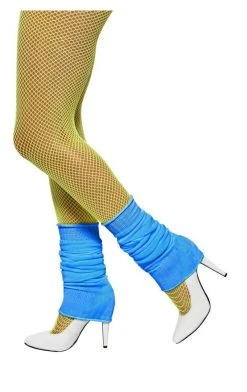 Smiffys All Decades /Era Costumes Blue Leg Warmers Accessory