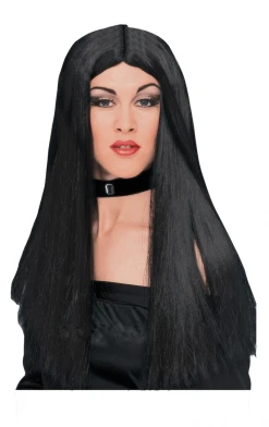 Rubies Victorian Black Witch Wig