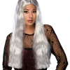 Rubies Witch Wig Grey Halloween