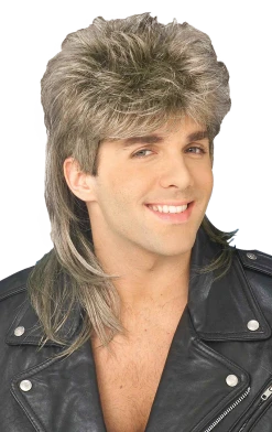 Bristol Novelty All Decades /Era Costumes Brown/Blonde Mullet Wig