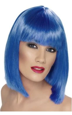 Smiffys Blue Glam Wig Aliens