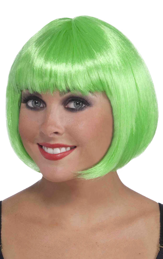 Morris Costumes Aliens Babe Neon Green Wig 3 Morris Costumes Aliens Babe Neon Green Wig