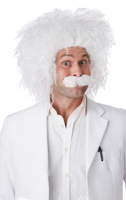 California Costumes Letter E Einstein Wig And Moustache