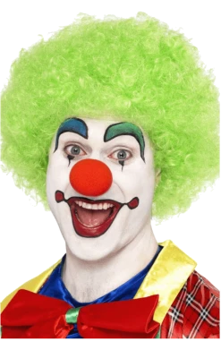 Bristol Novelty Green Clown Afro Wig Circus