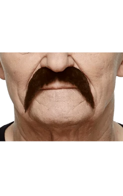 Mustaches Brown 70s Moustache Accessory 1970's