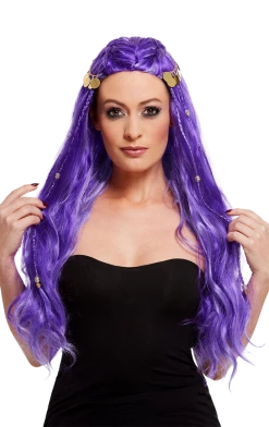 Smiffys Purple Fortune Teller Wig
