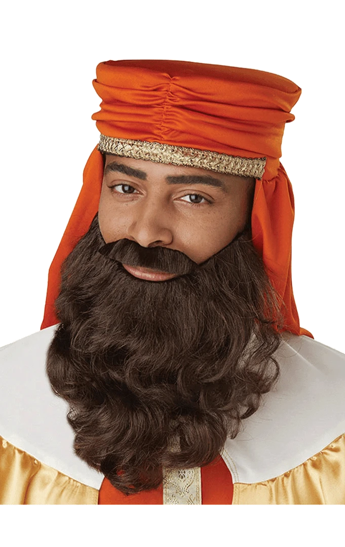 California Costumes Christmas Brown Nativity Wise Man Beard 3 California Costumes Christmas Brown Nativity Wise Man Beard