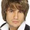 Smiffys Short Brown Boy Band Wig