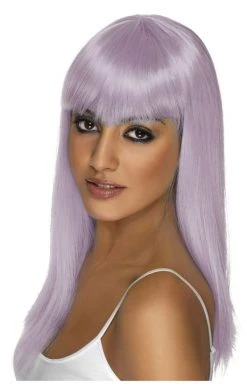 Smiffys Glamourama Wig Lilac Accessory Fairies