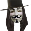 Rubies V For Vendetta Wig British / UK