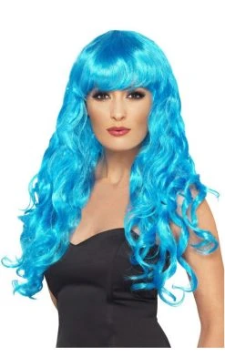 Smiffys Siren Blue Long Wig
