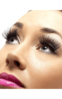 Smiffys Metallic Black Eyelashes Festivals