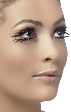 Smiffys Black Crystal Lashes All Accessories