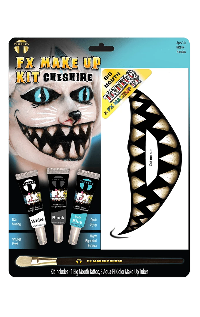 Tinsley Transfers Cheshire Makeup Kit Alice In Wonderland 3 Tinsley Transfers Cheshire Makeup Kit Alice In Wonderland