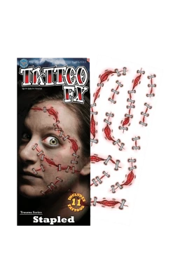 Tinsley Transfers Stapled Trauma Tattoo Accessory All Accessories