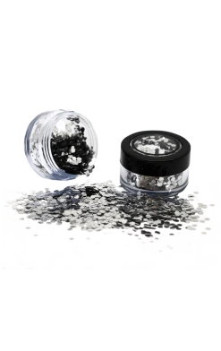 PaintGlow Silver Bio Chunky Glitter