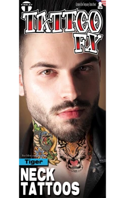 Tinsley Transfers Tiger Neck Tattoo FX