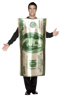 Rasta Imposta Adult $100 Bill Costume