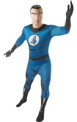 Generic Adult Second Skin Mr Fantastic Costume
