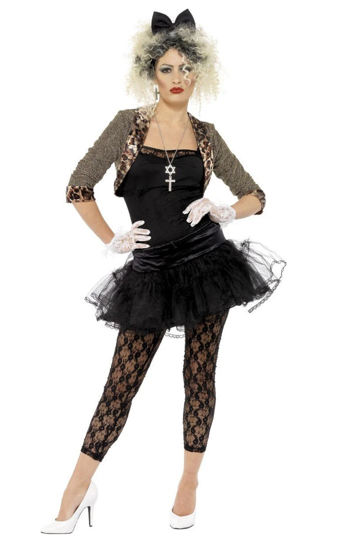 Smiffys Womens 80s Wild Child Costume 3 Smiffys Womens 80s Wild Child Costume