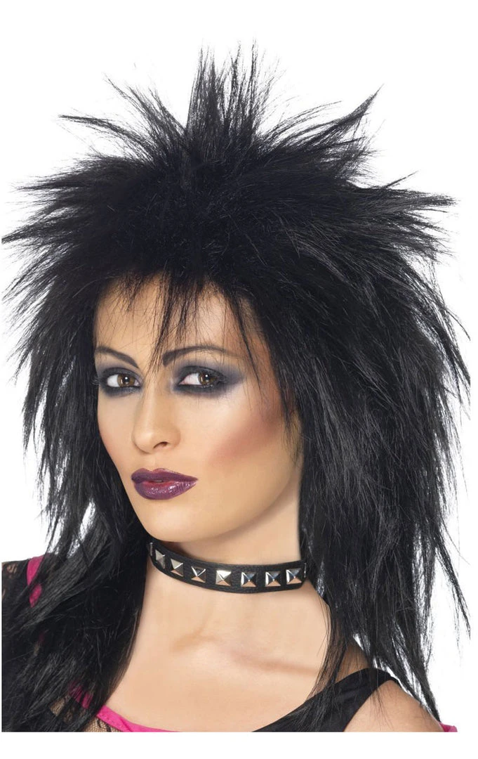 Smiffys Rock Diva Black Wig 3 Smiffys Rock Diva Black Wig