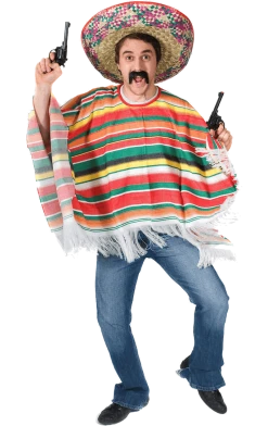Orion Costumes Around The World Adult Mexican Rainbow Poncho