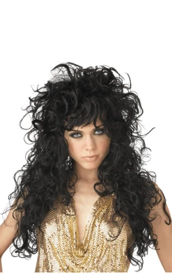 California Costumes 70s Wild Black Wig 1980's