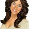 Smiffys Flick Dark Brown Wig TV