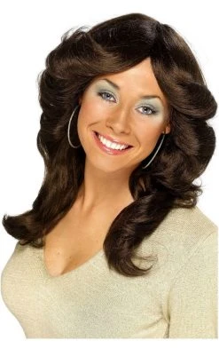 Smiffys Flick Dark Brown Wig TV