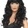 Smiffys Curly Black Wig