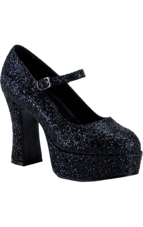 Pleaser USA Adult Black Glitter Shoes All Accessories 3 Pleaser USA Adult Black Glitter Shoes All Accessories