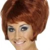 Smiffys 60s Beehive Cilla Auburn Wig British / UK