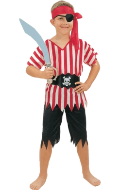 Bristol Novelty Buccaneer Boy Pirate Costume Fairytales