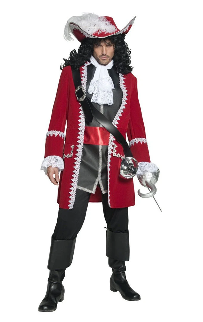 Smiffys Book Characters Adult Captain Hook Costume 3 Smiffys Book Characters Adult Captain Hook Costume