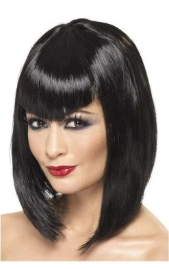 Smiffys Vamp Short Black Wig All Accessories