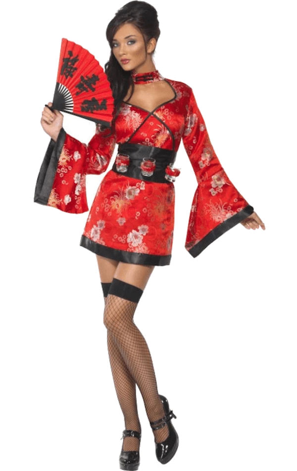 Smiffys Around The World Vodka Geisha Costume 3 Smiffys Around The World Vodka Geisha Costume